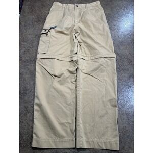 Vintage Ocean Pacific Cargo Pants Size 36x34 (fits 34x32) Khaki Y2k Baggy Surf